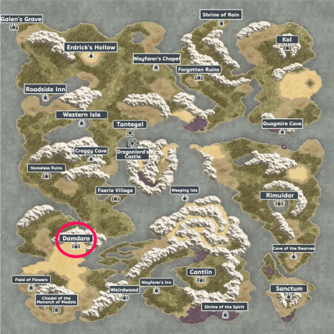 DQ1 - Damdara Map.png