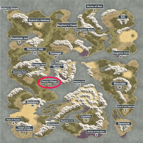 DQ1 - Faerie Village Map.png
