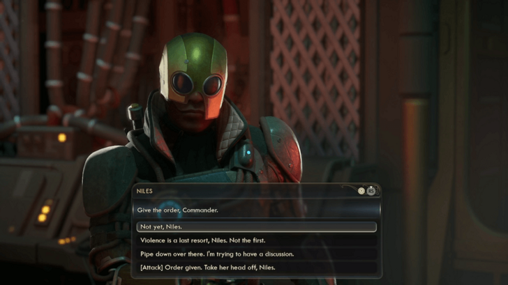 Making Niles Back Down