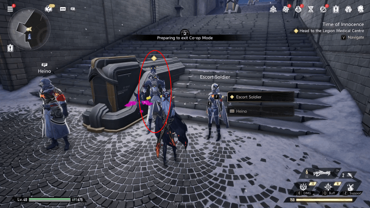 Duet Night Abyss Time of Innocence Head to the Legion Medical Centre