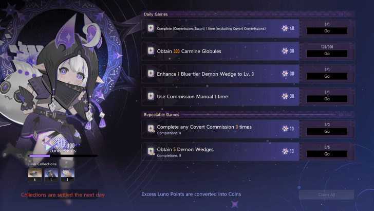 Friendly Games Regular Games Interface