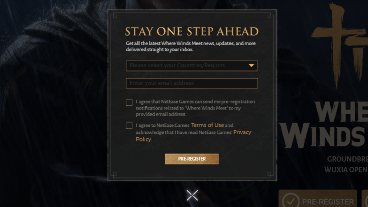 WWM - Pre-register on Top Page