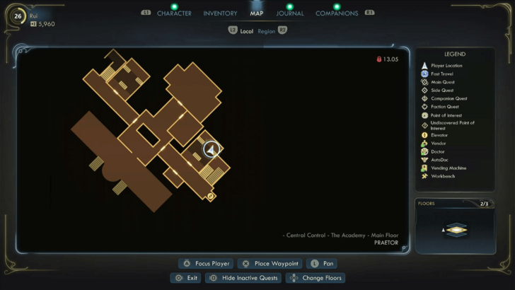 Sentinel Correspondence Map Location