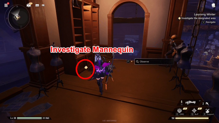 Duet Night Abyss Looming Winter Investigate Mannequin