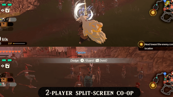 2-Player Split-Screen Co-Op