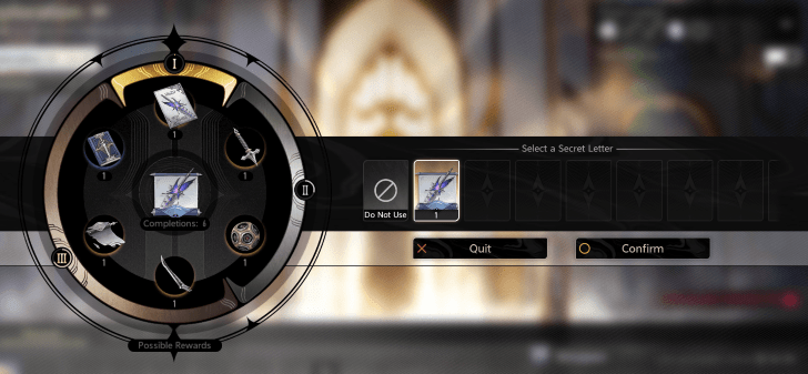 Secret Letter Reward