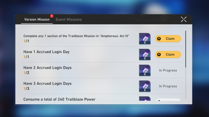 HSR Relic Recon - Gain Access Cards