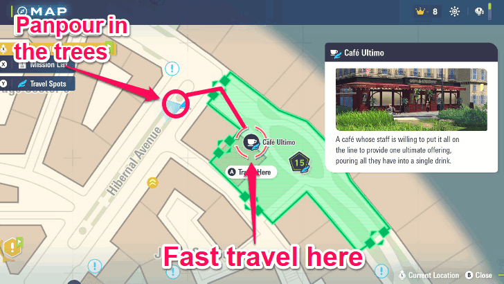 Panpour - Wild Zone 15 Location