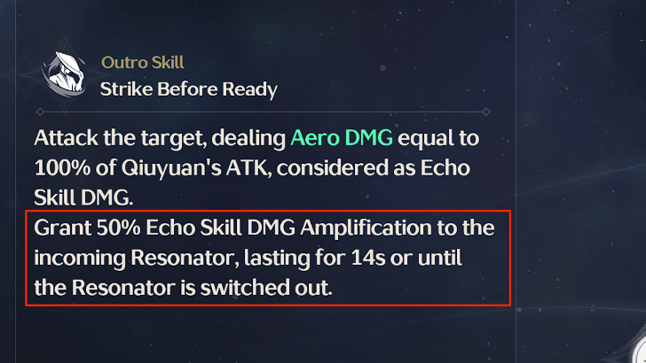 Wuthering Waves - Outro Skills and Their Buffs