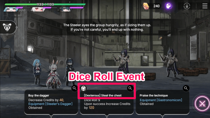 Dice Roll Event