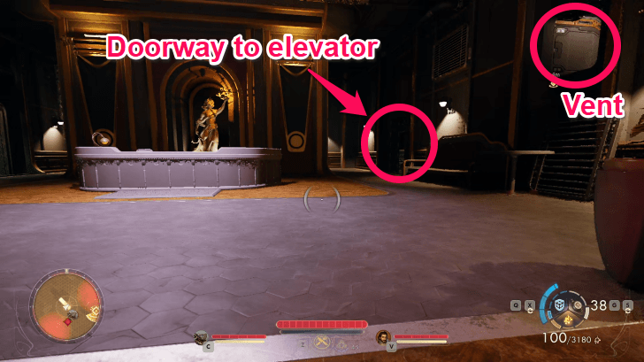 Central Control Doorway and Vent