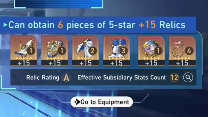 HSR Relic Recon - Keep the Relics