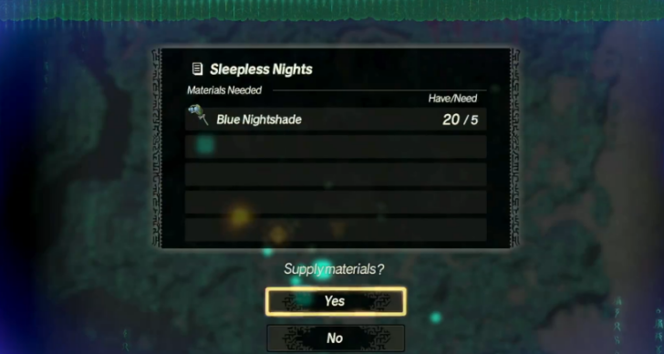 Hyrule Warriors Age of Imprisonment Supply Materials