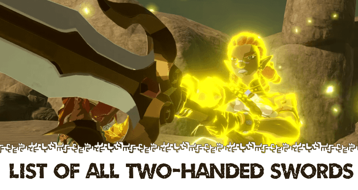 Hyrule Warriors Age of Imprisonment List of All Two-Handed Weapons