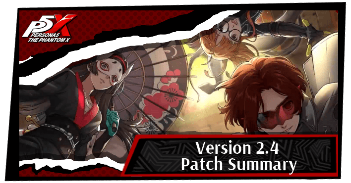 Persona 5 X - Version 2.4 Top Banner