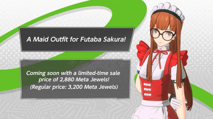 Persona 5 X - Maid Futaba Outfit