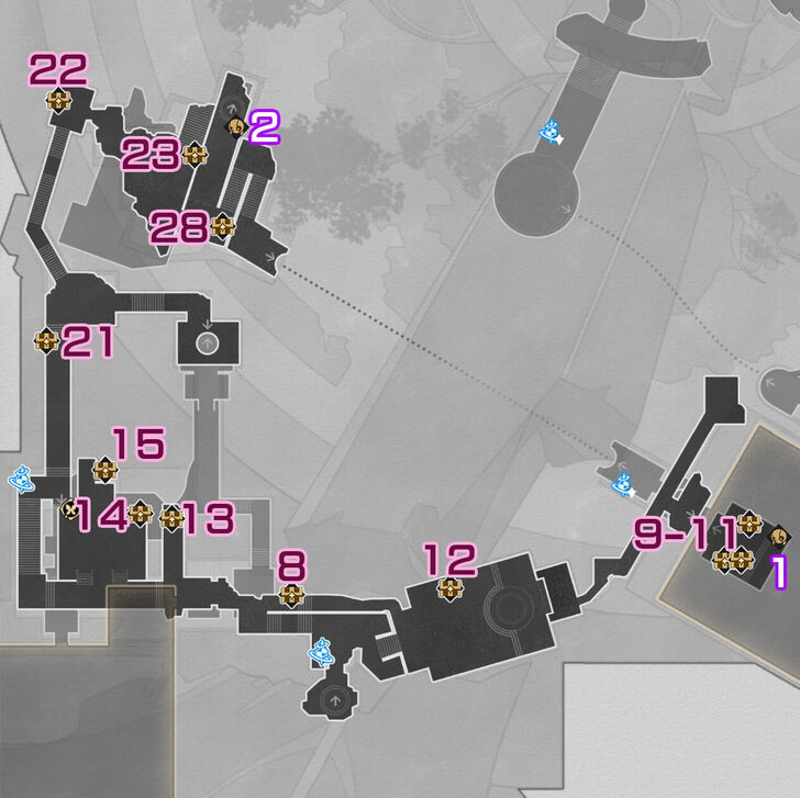 HSR - Memortis Shore Ruins of Time B2 Chests
