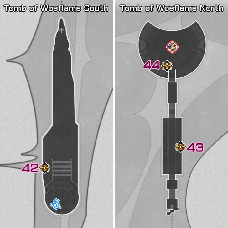 HSR - Memortis Shore Ruins of Time One Tomb of Woeflame Chests
