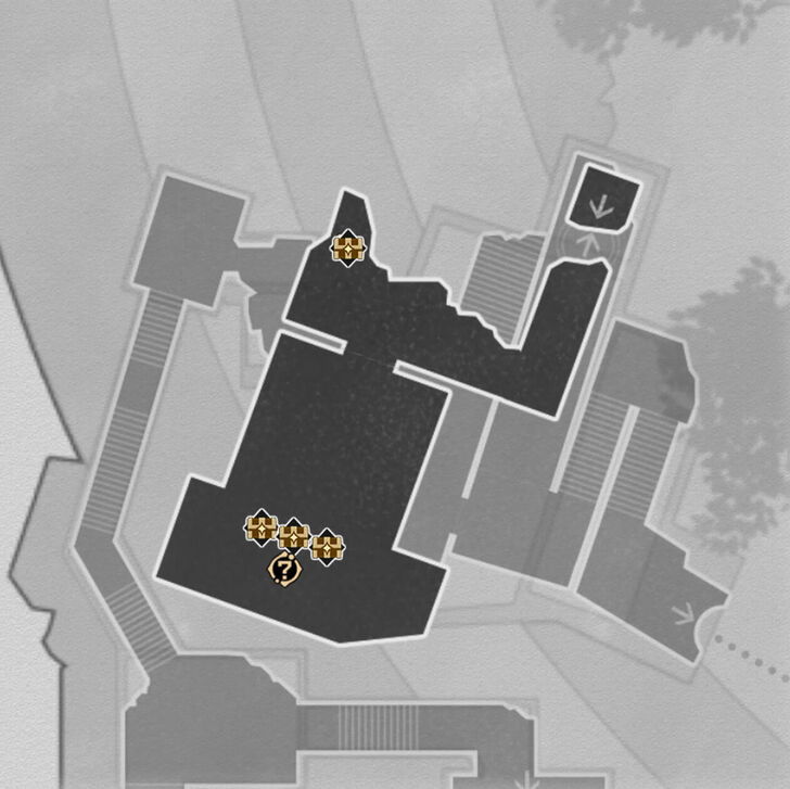 HSR - Memortis Shore Ruins of Time B1 Map