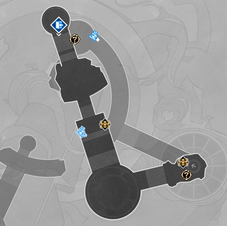 HSR - Memortis Shore Ruins of Time B4 Map