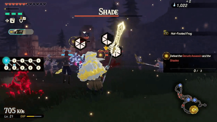 attacking three powerful enemies simultaneously