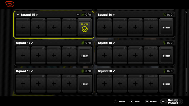 Preset Configuration