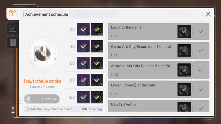 Chaos Zero Nightmare Daily Missions