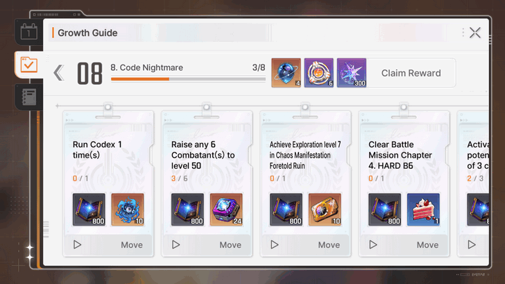 Chaos Zero Nightmare Growth Guide