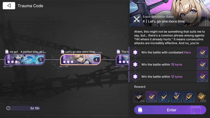 Chaos Zero Nightmare Haru