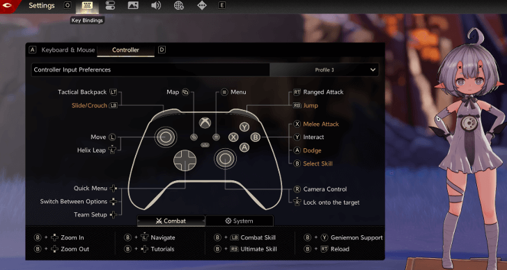 Controller Keys Profile 3 DNA