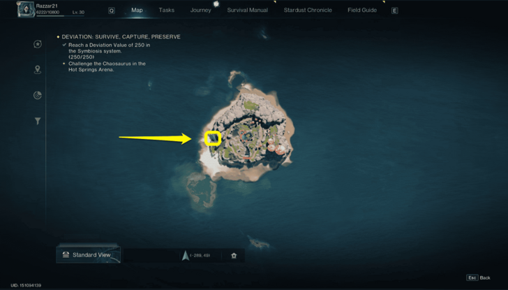 Once Human - Paradise Island Silver Loot Crate 11 map view