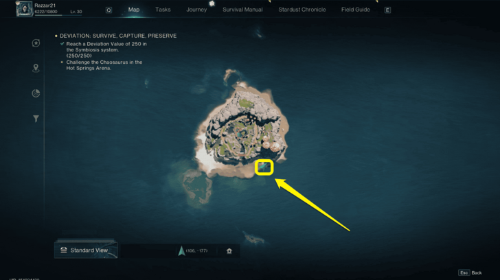 Once Human - Paradise Island Silver Loot Crate 14 map view