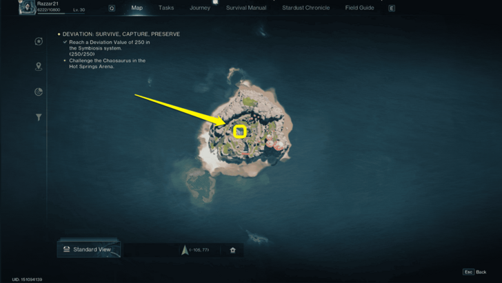 Once Human - Paradise Island Silver Loot Crate 16 map view