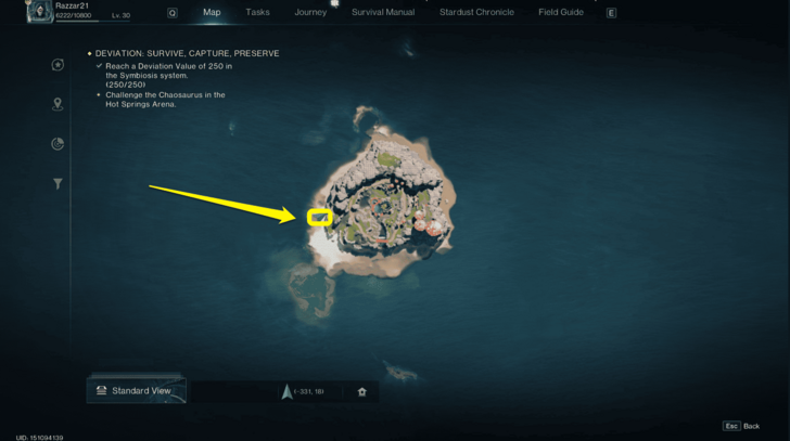Once Human - Paradise Island Silver Loot Crate 18 map view