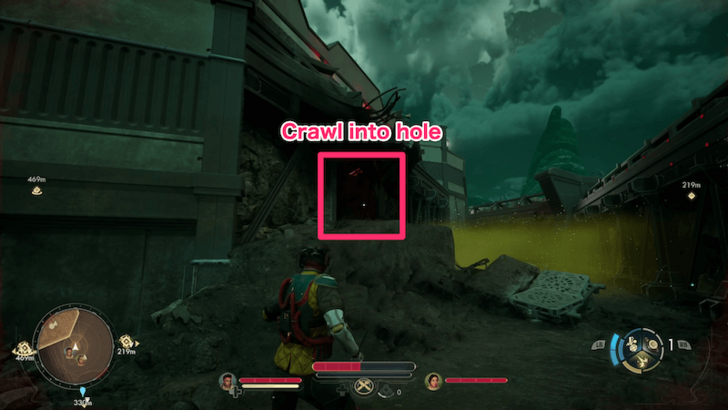 Outer Worlds 2 Crawl Into Hole