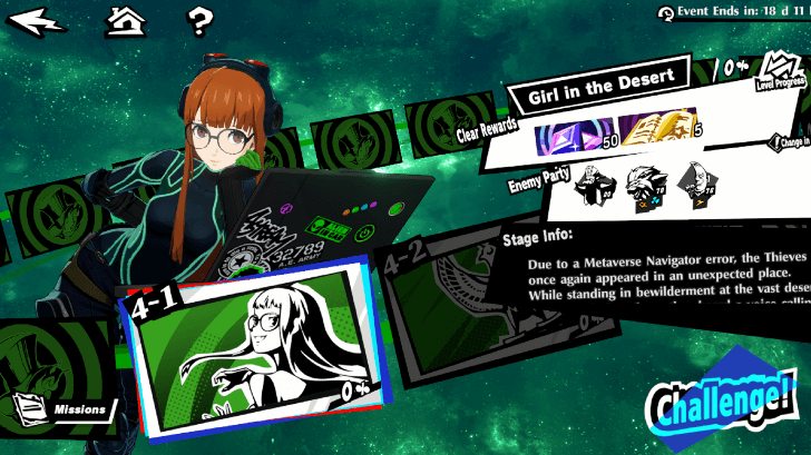 Persona 5 X - Crossroads of Fate Pyramid Arc Stage Node