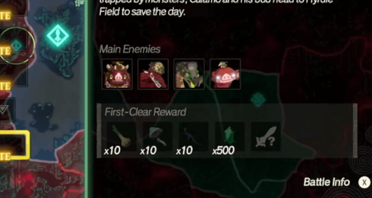 Hyrule Warriors Age of Imprisonment HtG Mushrooms