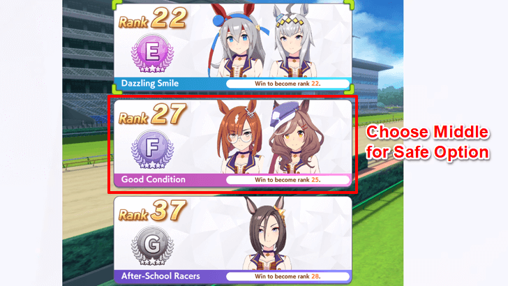 Umamusume Team Race Options