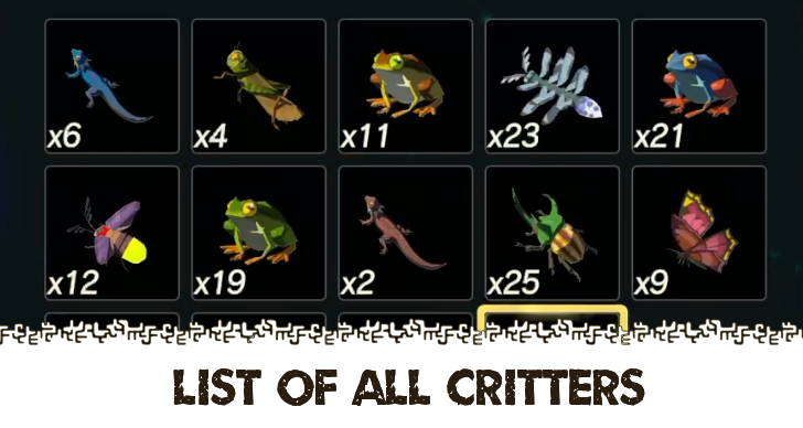 Hyrule Warriors Age of Imprisonment List of All Critters