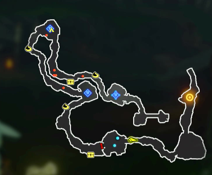 Growing Suspicion Map with Korok Seed and Chest Locations