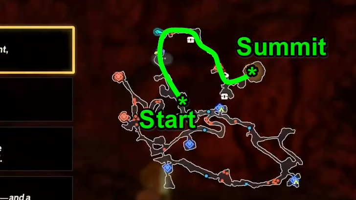 alternate route to the summit