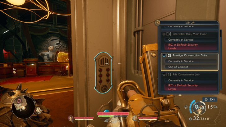 Elevator to Prestige Observation Suite