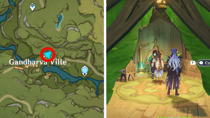 Genshin - Ruins Exploration Character Locations Day 1 Cyno and Tighnari