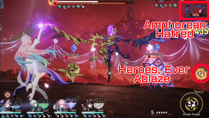 Star Rail - Anti-Creator, Hatred Inundate - Reduce Amphorean Hatred Using Heroes Ablaze
