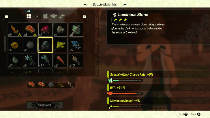 supplying materials for enhancements