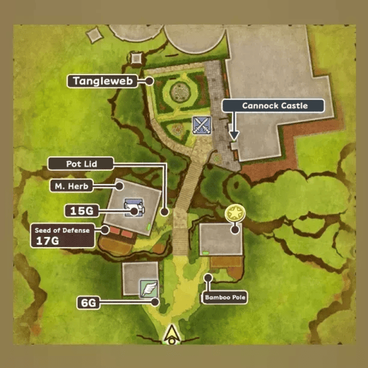 Cannock Map and Treasure Chests