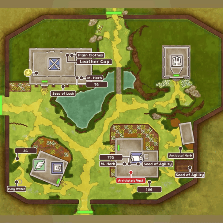 Leftwyne Map and Treasure Chests