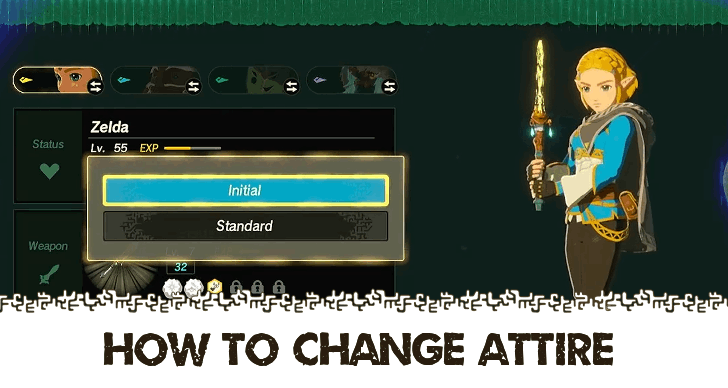 Hyrule Warriors Age of Imprisonment - How to Change Attire