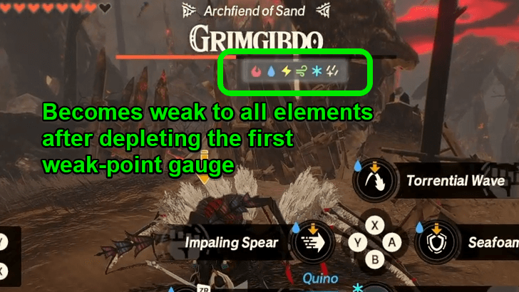 Grimgibdo weaknesses