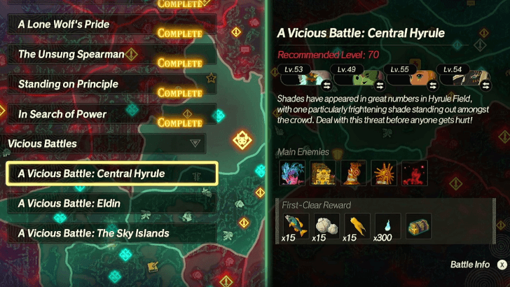 A Vicious Battle Central Hyrule